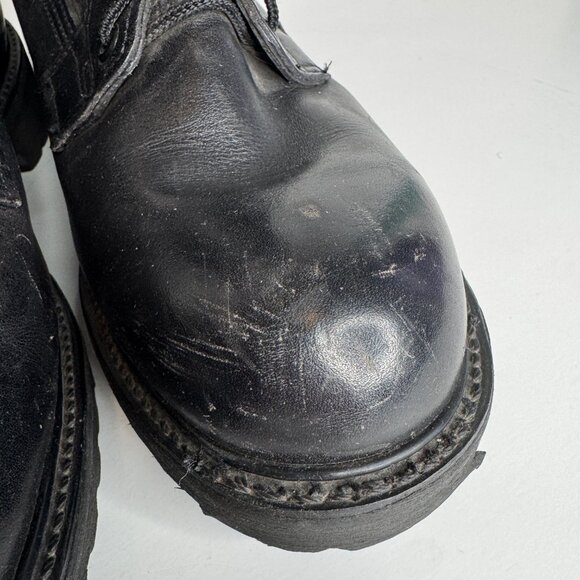 Vintage Military Issue Insulated Cold Weather Combat Boots Mens 8W Black Leather main image 6